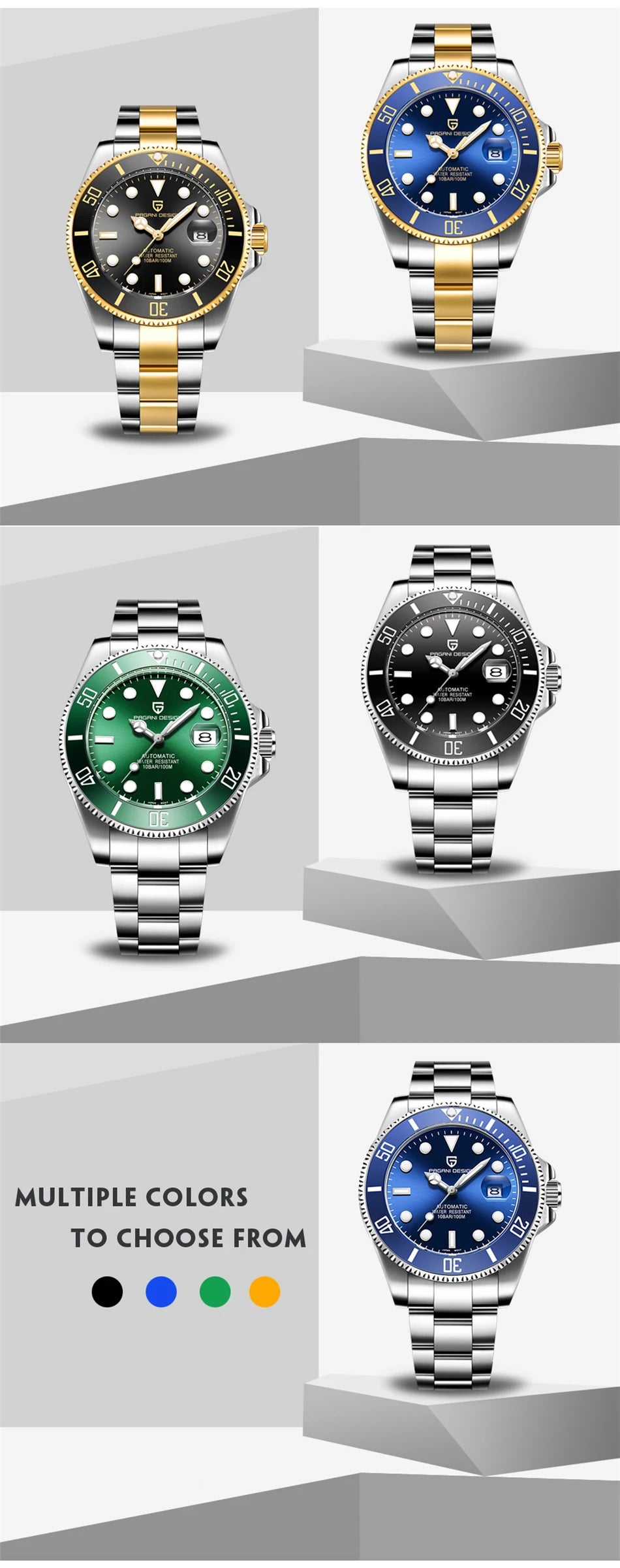 PAGANI Neptune GT V3 Automatic Diver Watch