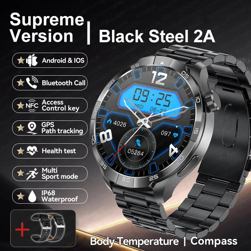 New GT5 Pro AMOLED GPS Smartwatch with NFC & Bluetooth