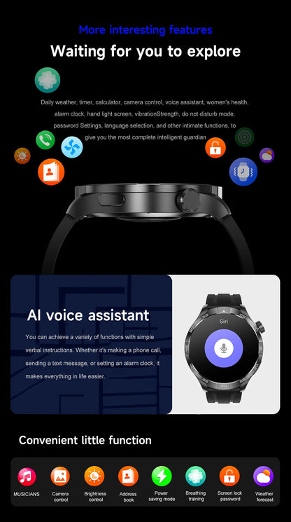 New GT5 Pro AMOLED GPS Smartwatch with NFC & Bluetooth
