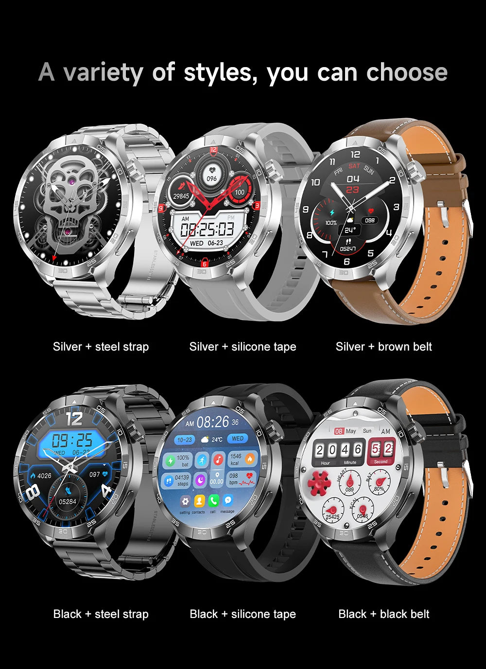 New GT5 Pro AMOLED GPS Smartwatch with NFC & Bluetooth