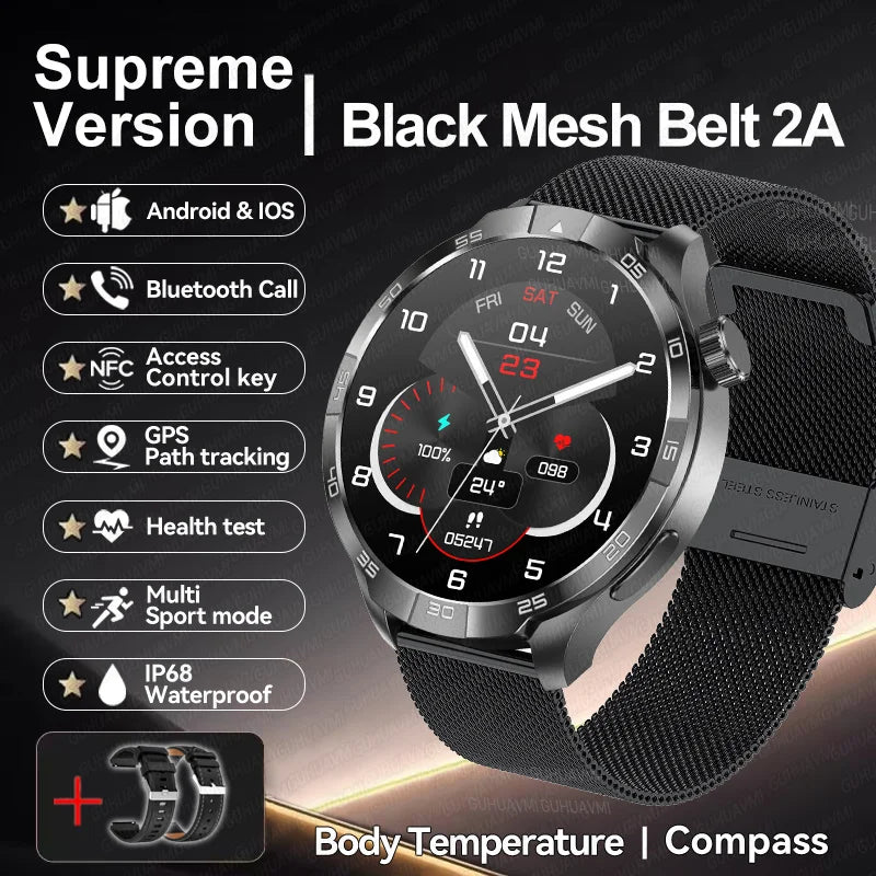 New GT5 Pro AMOLED GPS Smartwatch with NFC & Bluetooth