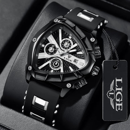 LIGE GT5 Chronograph Rose Gold Sports Watch