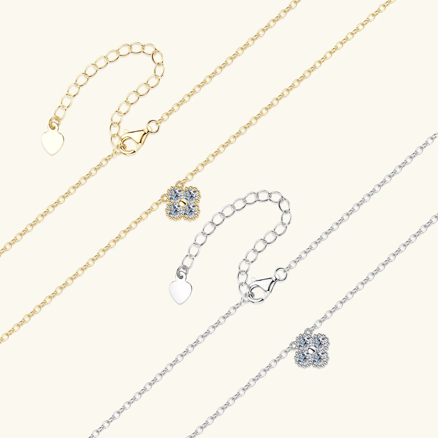Kensington Clover Moissanite