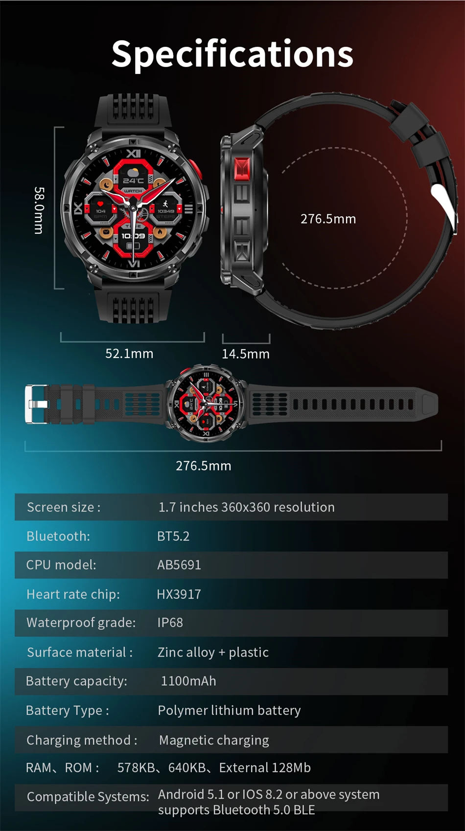 T-Rex Ultra GPS Outdoor Smartwatch