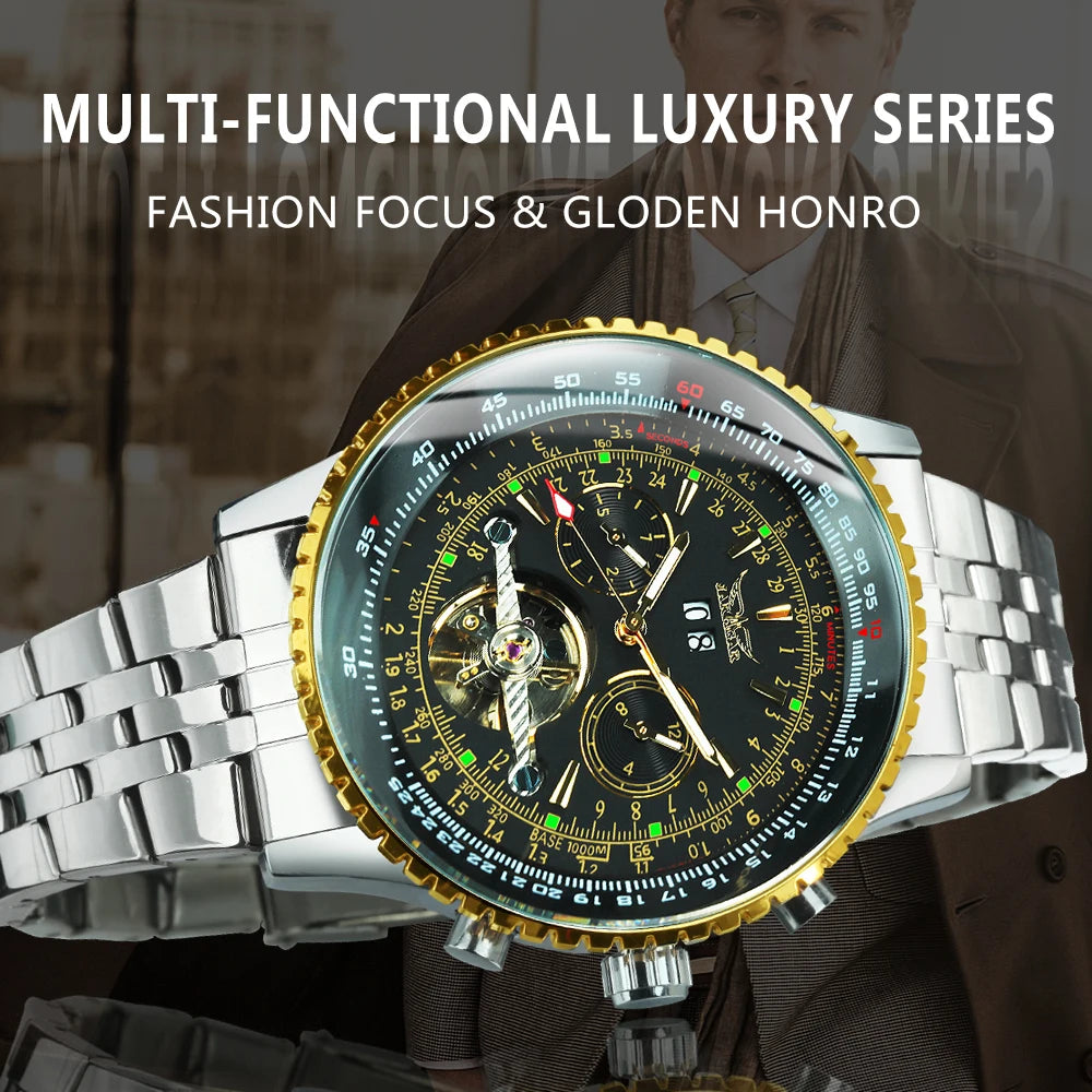 JARAGUAR PRO 360 Mechanical Skeleton Watch