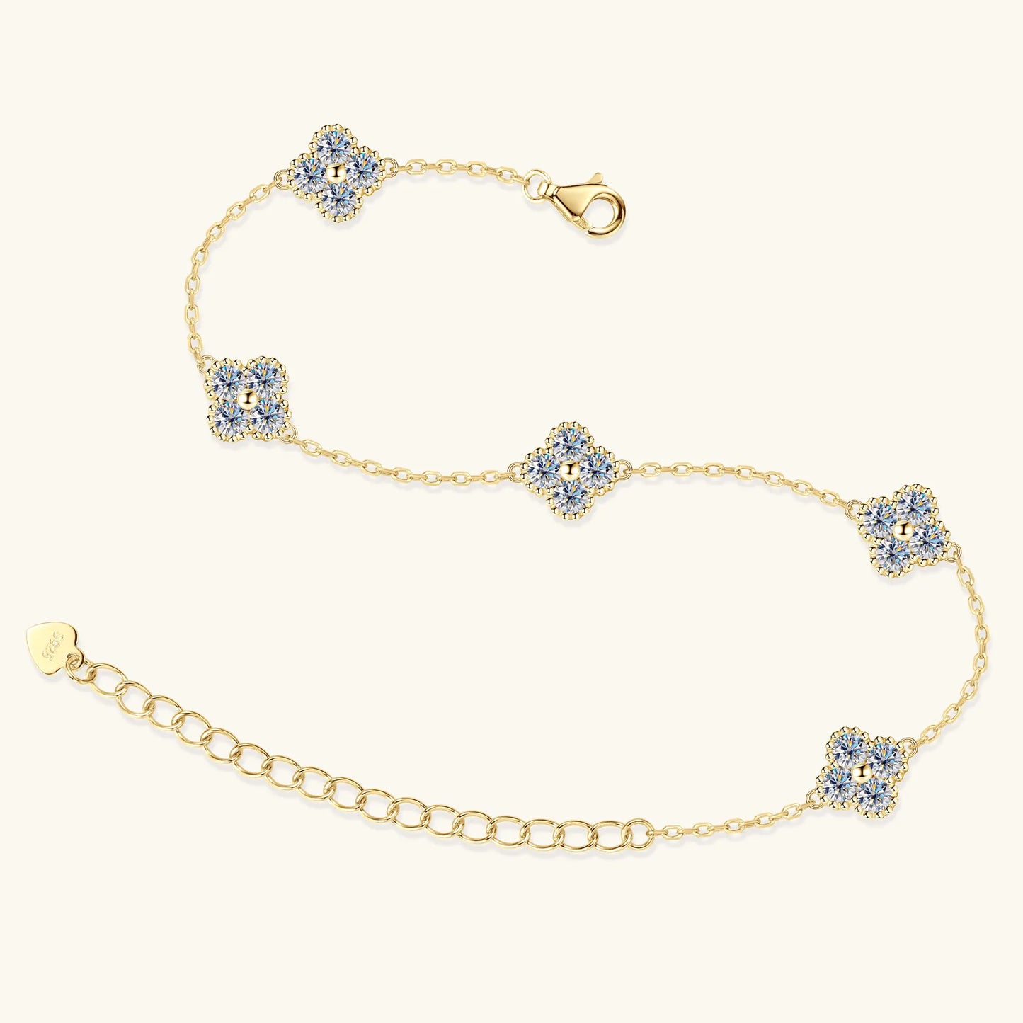 Kensington Clover Moissanite