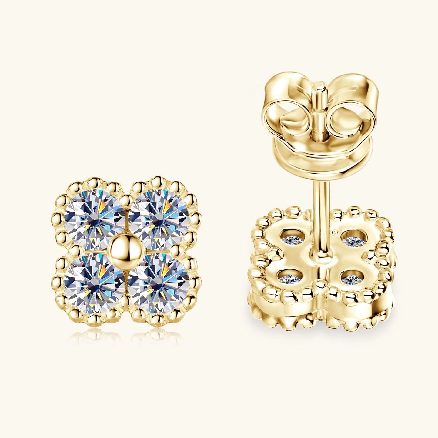 Kensington Clover Moissanite