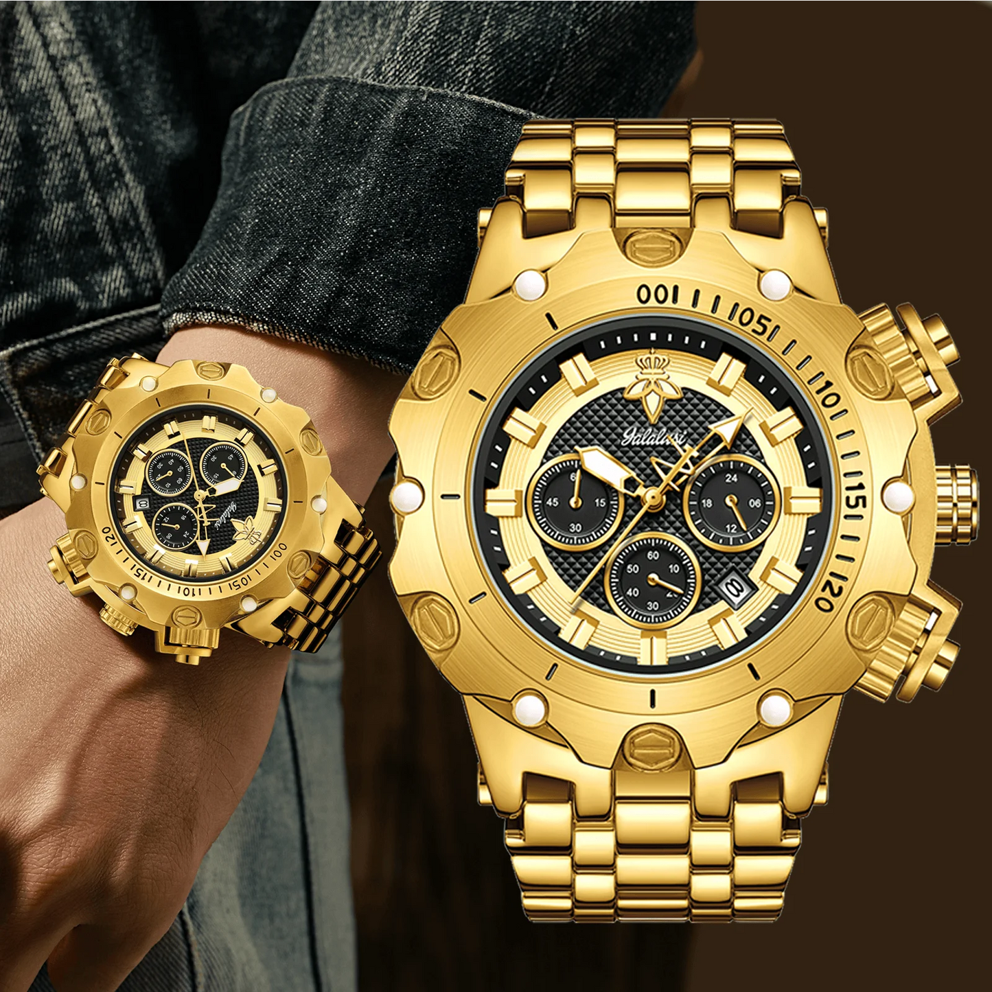 Royal Chrono Gold – Luxury Men’s Chronograph Watch