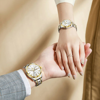 The Belgravia Gold Couple Watch Set