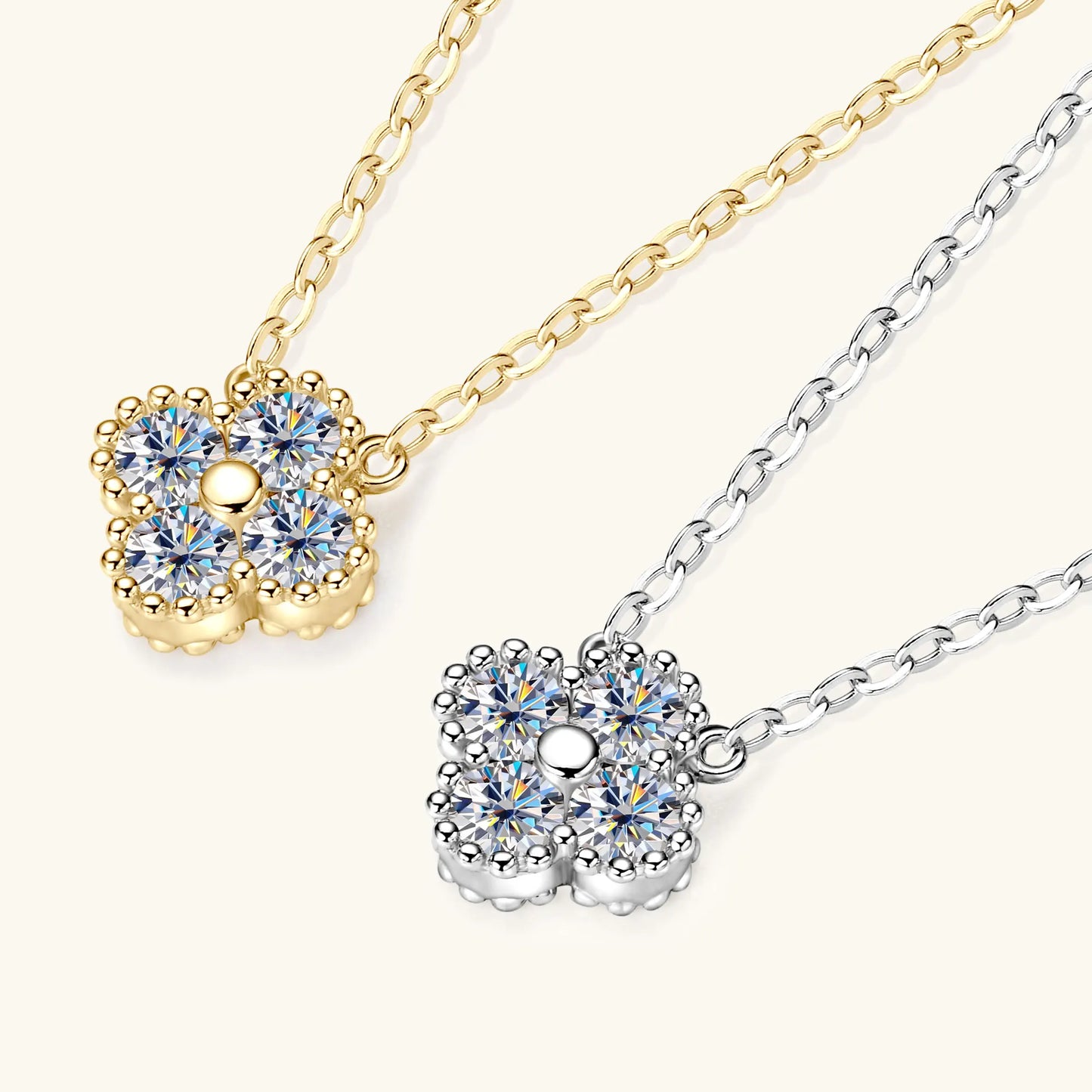 Kensington Clover Moissanite