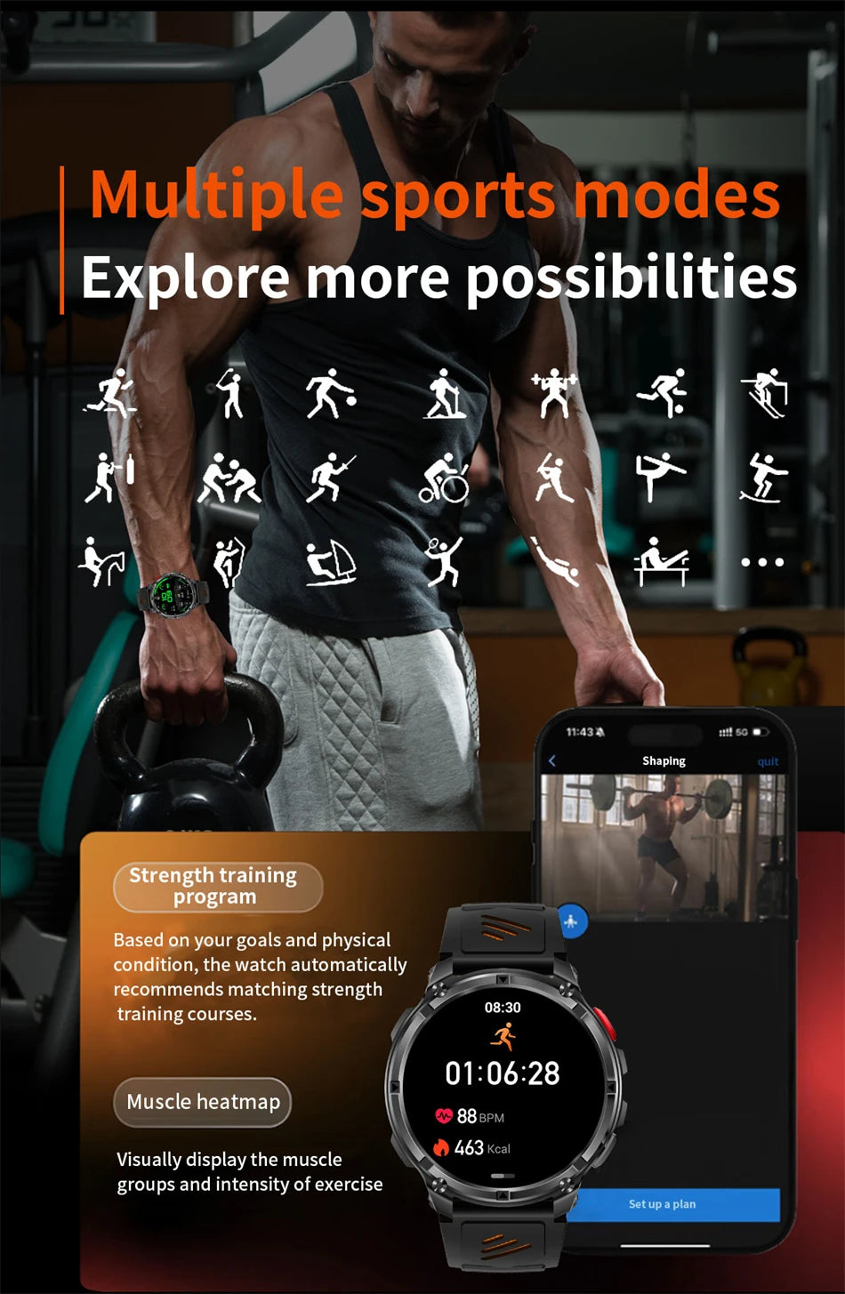 T-Rex Ultra GPS Outdoor Smartwatch