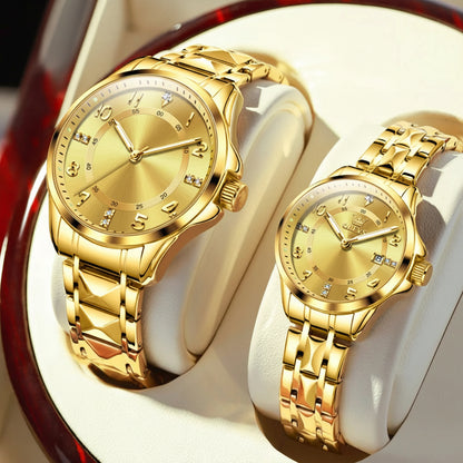 The Belgravia Gold Couple Watch Set