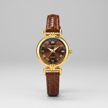 Belgravia Coffee Gold Leather