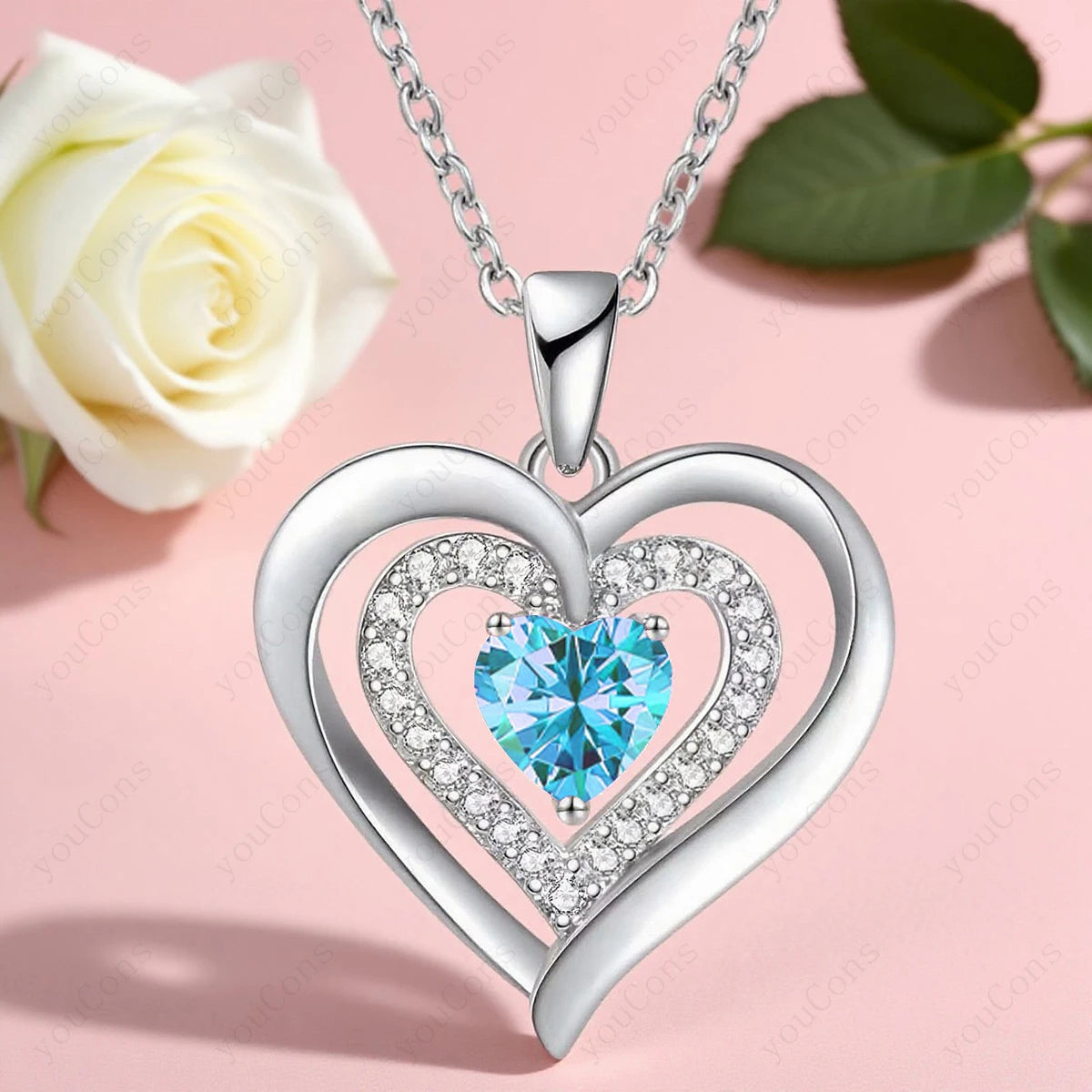 Chelsea Azure Heart Rose