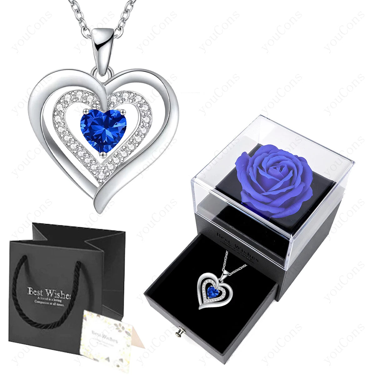 Chelsea Azure Heart Rose