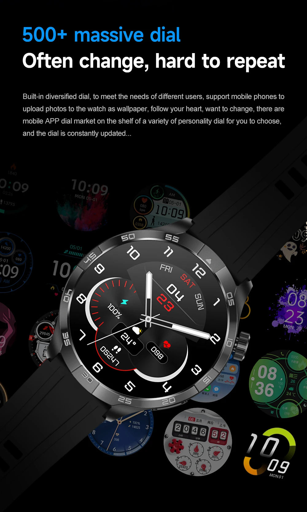 New GT5 Pro AMOLED GPS Smartwatch with NFC & Bluetooth