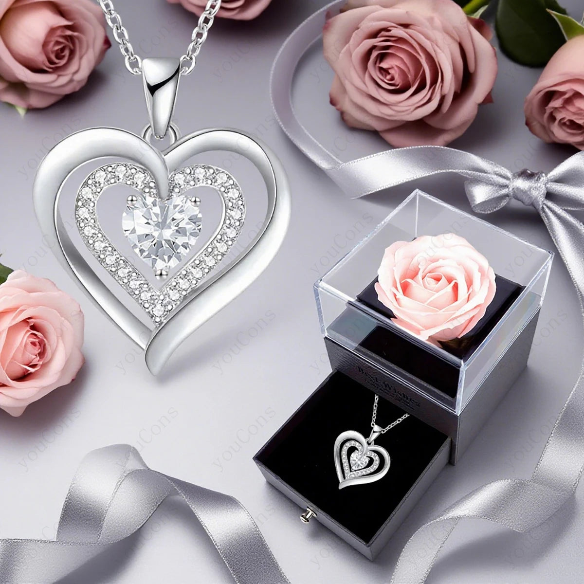 Chelsea Azure Heart Rose