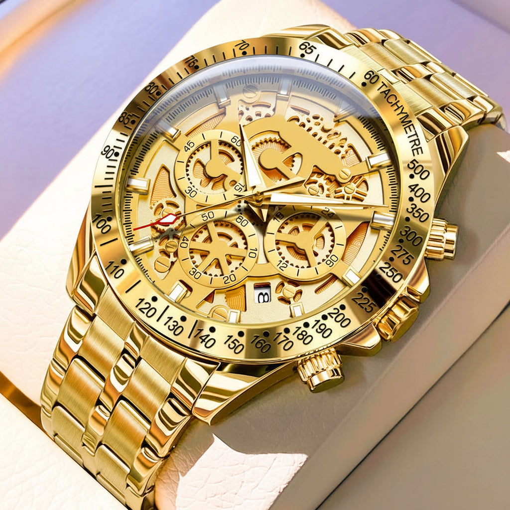 Imperial Gold Skeleton Chronograph