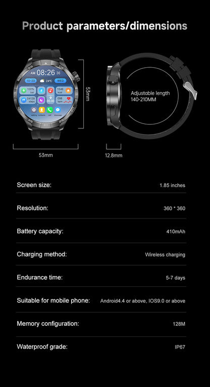 New GT5 Pro AMOLED GPS Smartwatch with NFC & Bluetooth