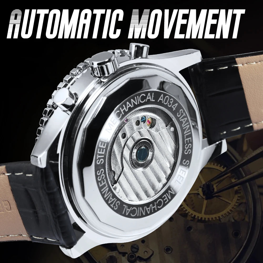 JARAGUAR PRO 360 Mechanical Skeleton Watch