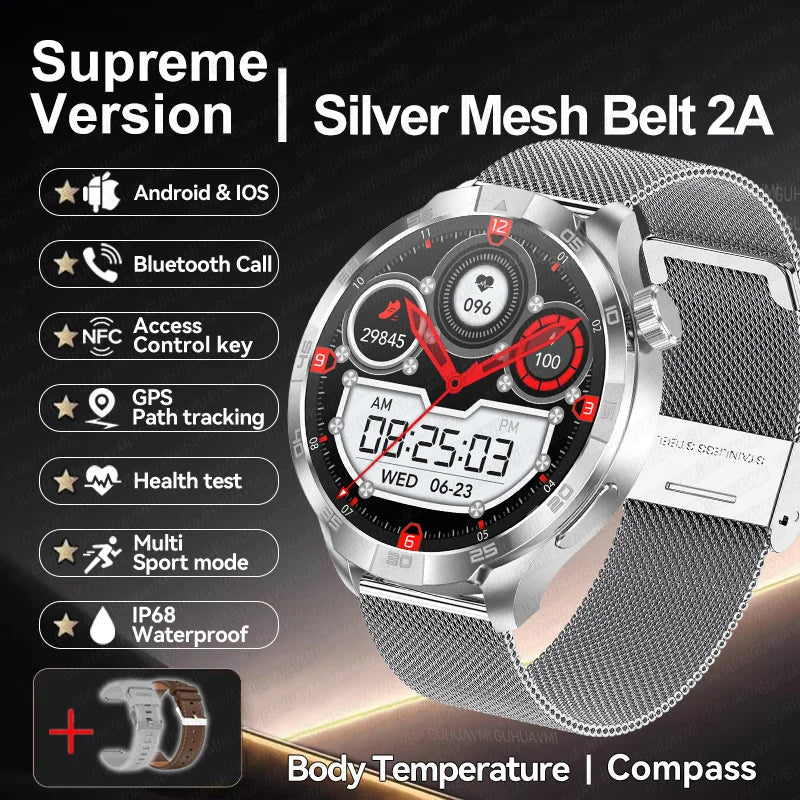 New GT5 Pro AMOLED GPS Smartwatch with NFC & Bluetooth