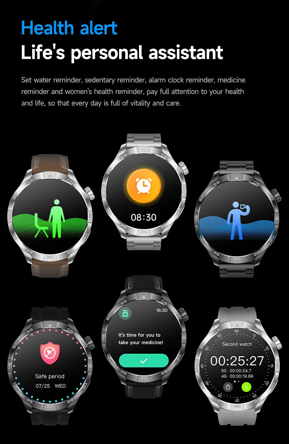 New GT5 Pro AMOLED GPS Smartwatch with NFC & Bluetooth