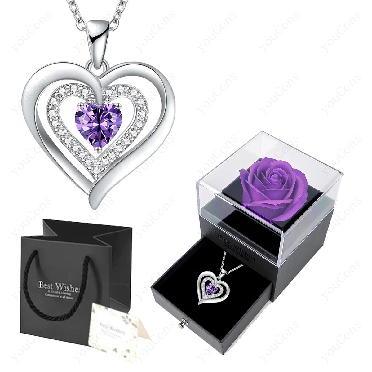 Chelsea Azure Heart Rose